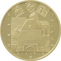 Zlatá mince hrad Zvíkov - špičková kvalita