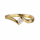 Zlatý prsten s diamantem 585/2,75g 0,25ct