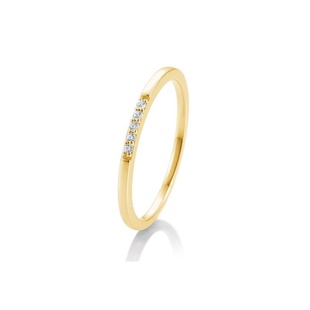 Zlatý prsten s diamanty 585/1000 