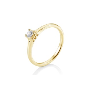 Zlatý prsten s diamantem 0,10ct 