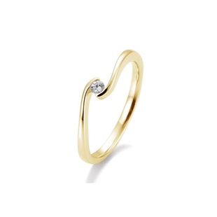 Zlatý prsten s diamantem 0,10ct