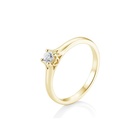 Zlatý prsten s diamantem 0,20ct 