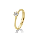 Zlatý prsten s diamantem 0,20ct