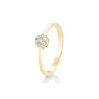Zlatý prsten s diamanty 0,15ct celkem