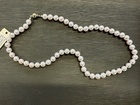 Šňůra mořské perly kultivované 7-7,5mm / zlatý uzávěr / 45cm