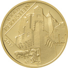 Zlatá mince hrad Pernštejn - běžná kvalita