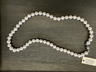 Šňůra mořské perly kultivované  7-7,5mm / zlatý uzávěr  585/0,55g / 45cm