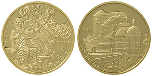 Zlatá mince hrad Bečov nad Teplou - špičková kvalita